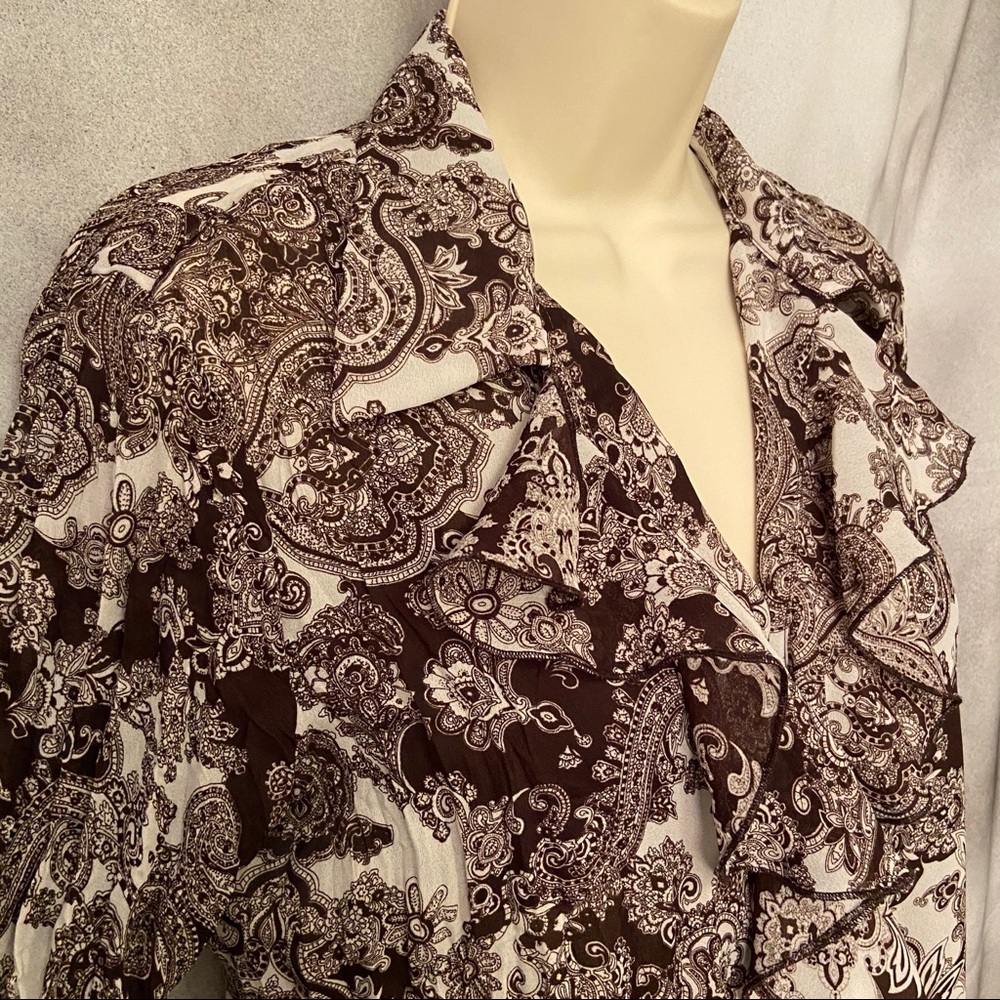 Paisley Park! Sexy Ruffled Blouse